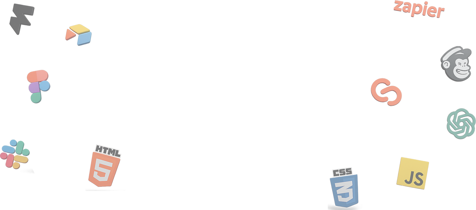 Floating technology icons